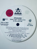 Erasure - Don't Say Your Love Is Killing Me (Promotional only) 12" LP VINYL -