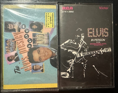 Elvis Presley two cassette tapes