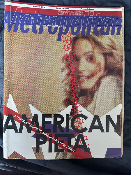 Madonna, San Francisco magazine Metropolitan April 2000 American pie next best thing (US Orders ONLY)