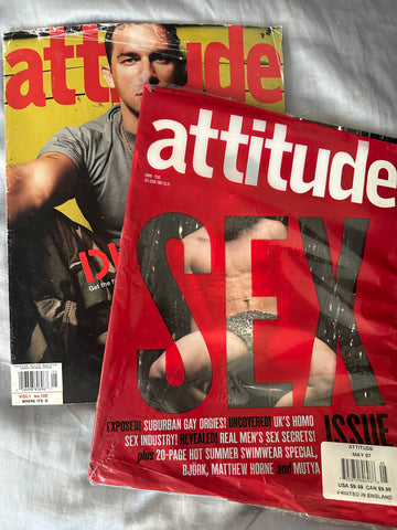 Attitude 2 Magazines SEX & Dirrty issues Marc Almond  (USA ORDERS ONLY)