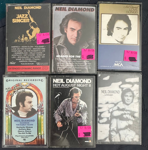 Neil Diamond cassette lot