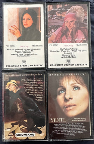 Barbra Streisand - 4 cassette tapes - used