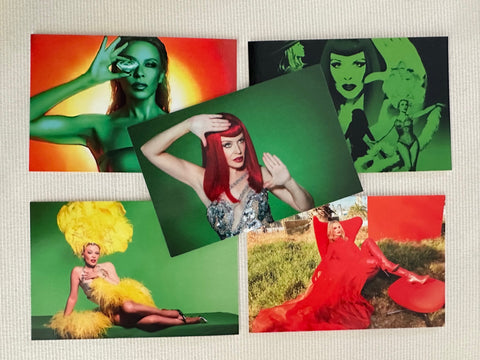 Kylie Minogue - TENSION set of 5 postcards