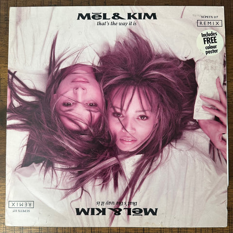 Mel & Kim - That's The Way It Is  (Import LP Single) Vinyl  w/ Poster Used