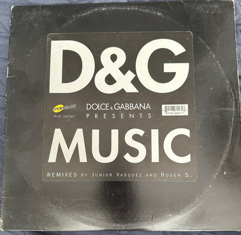 DOLCE & GABBANA - MUSIC (Jr. Vasquez Mixes) 12" Single LP Vinyl - Used