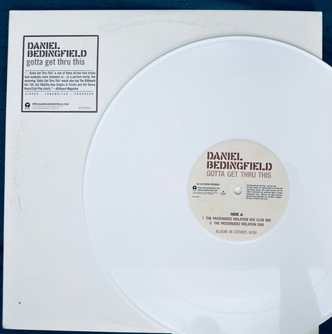 Daniel Bedingfield - Gotta Get Thru This 12" WHITE (PROMO) Vinyl Single (remixes) Used