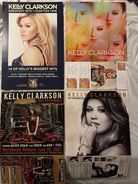 Kelly Clarkson - set of 4 Promotional Poster Flats (12x17)