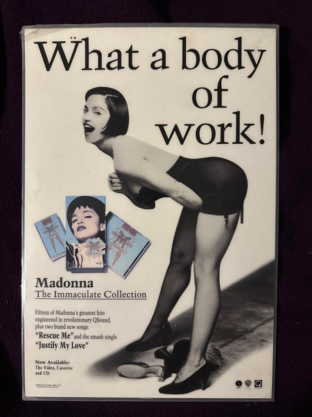 Madonna - WHAT A BODY OF WORK - The Immaculate Collection counter display (Official) Used