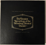 The Greatest Recordings of the Broadway Music Theater 4XLP  (#53-56)box set - Vinyl - Used