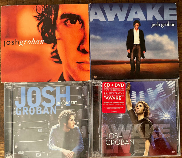 Josh Groban - Lot of 4 CD/DVD sets  - Used
