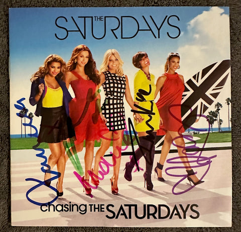 The Saturdays  Chasing The Saturdays - (autographed by all 5 members - cover booklet  only)