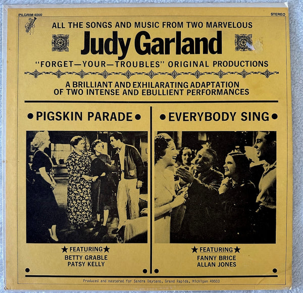 Judy Garland - 2 Musicals Pigskin Parage & Everybody Sing -  LP VINYL  - Used