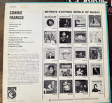 Connie Francis - 2 Original '60s LPs (LIVE and Self titled)  VINYL - Used