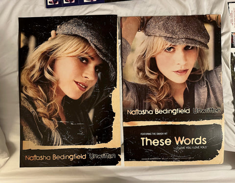 Natasha Bedingfield - UNWRITTEN Official promo flat (double sided)