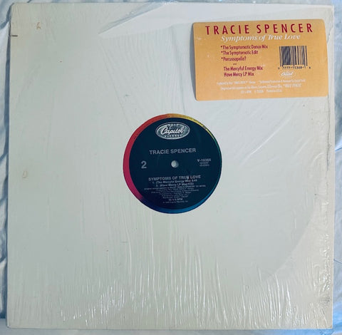 Tracie Spencer - Symptoms Of True Love 12" Single LP Vinyl - Used