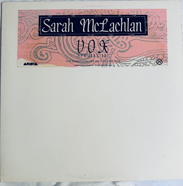 Sarah McLachlan - VOX (Promo 12" Single) LP Vinyl 1989 - Used