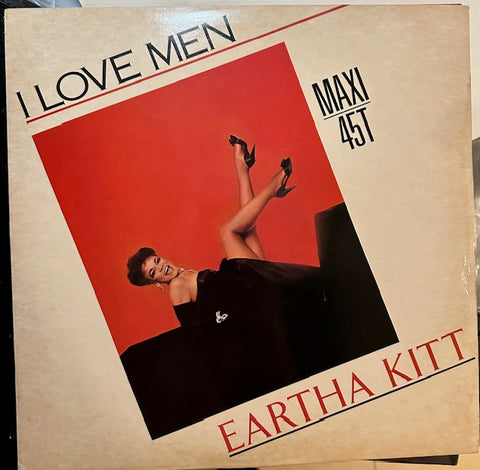 Eartha Kitt - I LOVE MEN -  12" remix Single LP Vinyl - Used