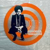 Nina Simone official 3x3" round promotional sticker  Remixed, Reimagined