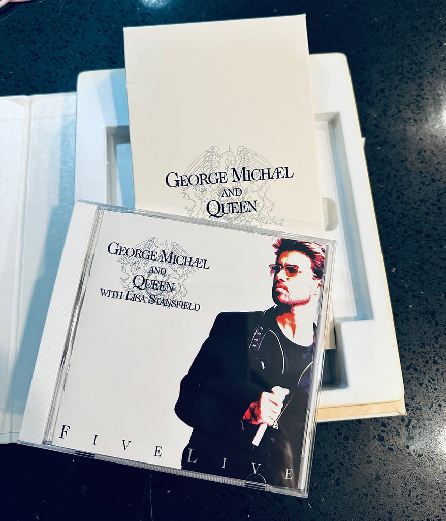 George Michael - FIVE LIVE (Promo Press Kit) Box Set - CD & VHS (US ORDErS  ONLY)