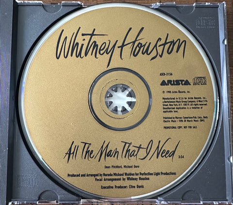 Whitney Houston - All The Man That I Need (PROMO CD SINGLE) Used