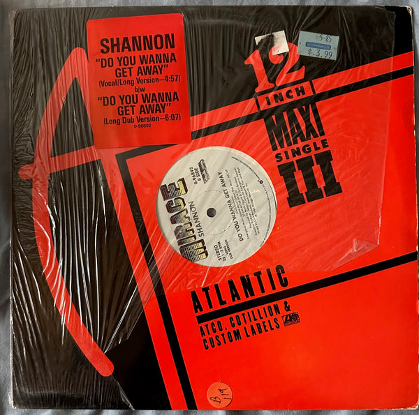 Shannon Do You Wanna Get Away 12 Single LP Vinyl Used Borderline Shannon do you wanna get away 12 single lp vinyl used borderline