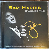 SAM HARRIS  --- Standard Time (Signed CD cover) Used