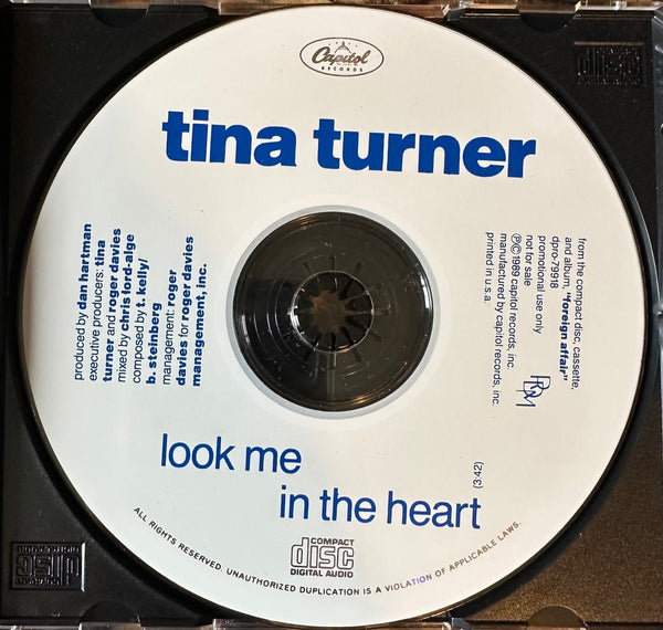 Tina Turner - Look Me In The Heart (PROMO ONLY) CD single - Used