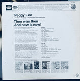 Peggy Lee - 2 original Albums: Then Was Then, Now is Now! & Jamestown North Dakota LP Vinyl - Used