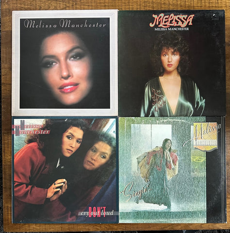 Melissa Manchester - set of 4 original LP vinyl records - Used