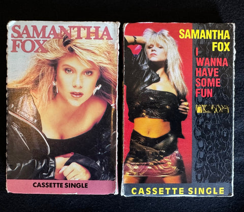 Samantha Fox - 2 cassette singles : Naughty Girls / I Wanna Have Some Fun - Used
