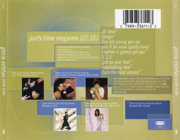 Gloria Estefan - Party Time! Limited Edition Partymix collection CD ...