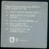 Planet Perfecto featuring GRACE - Not Over Yet '99 (2x12" Single) Promo - LP VINYL - Used