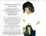 Deborah Cox - Nobody's Supposed to Be Here THE DANCE MIXES (IMPORT CD single) Used