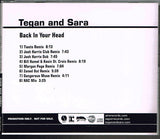 Tegan and Sara - Back In Your Head (PROMO Remix CD single) Used