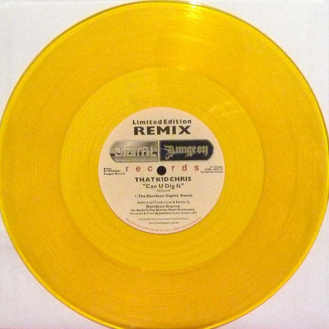 That Kid Chris - Can U Dig It (10" GOLD colored vinyl) Record LP - used