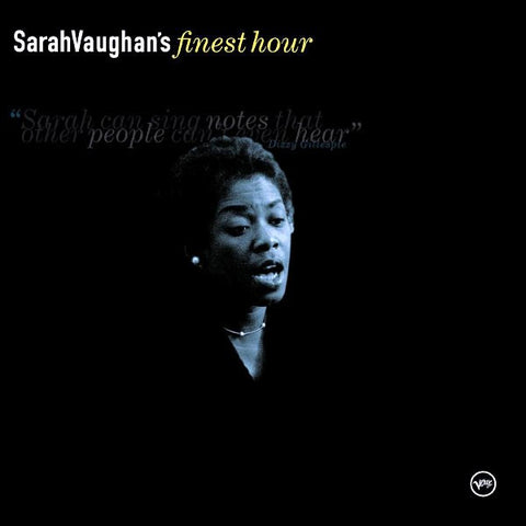 Sarah Vaughan ‎– Sarah Vaughan's Finest Hour CD - Used