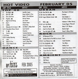 Promo Only DVD - Feb. 2005 HOT VIDEOS DVD - 41 Music videos - Used
