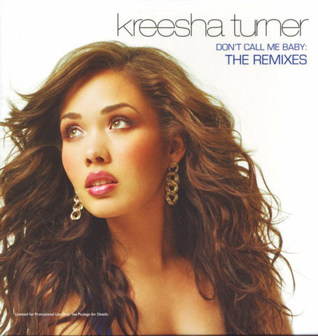 Kreesha Turner - Don't Call Me Baby (Promo) CD single Remixes - Used