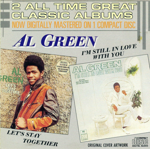Al Green ‎– Let's Stay Together / I'm Still In Love With You (2 Albums on 1 CD)  Used