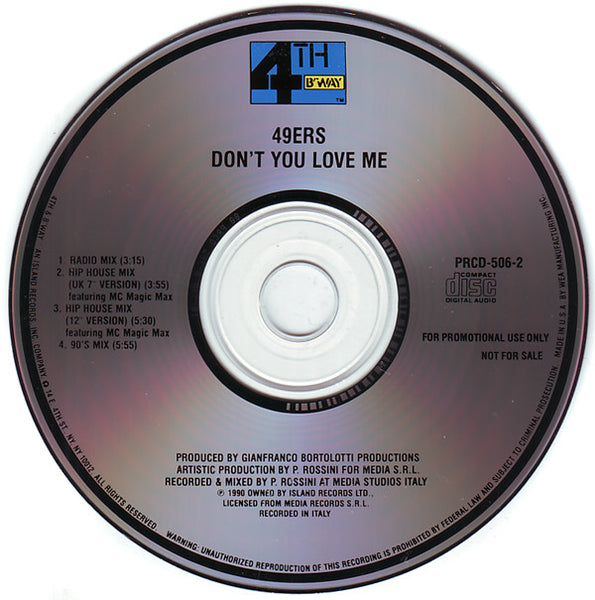 49ers - Don't You Love Me (Maxi-CD single) Used