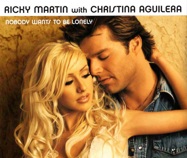 Ricky Martin with Christine Aguilera - Nobody Wants To Be Lonely (US CD single) Used