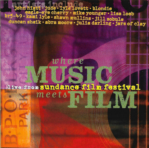 Where Music meets Film - LIVE From Sundance film festival (Various) CD - Used