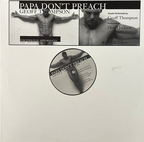 Geoff Thompson - Papa Don't Preach (12" Single) LP Vinyl  - used