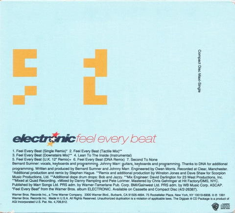 Electronic - Feel Every Beat (CD single) Used