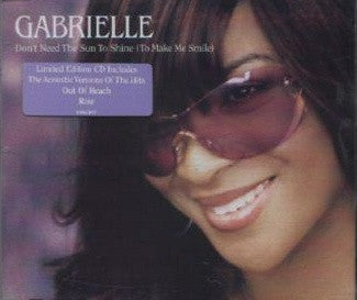 Gabrielle ‎– Don't Need The Sun To Shine (To Make Me Smile) Import CD single - Used