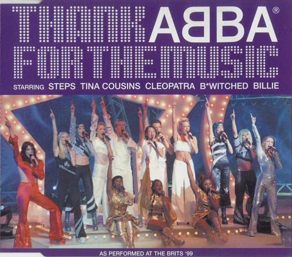 THANK ABBA For The Music (Various UK POP Stars) Import CD single - Used