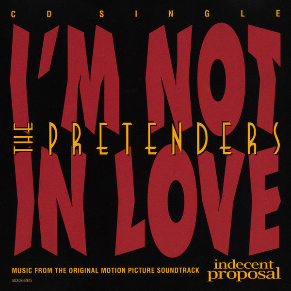 The Pretenders - I'm Not In Love (CD single) Used