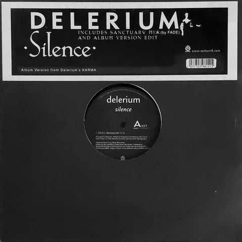 Delerium ft: Sarah McLachlan  - Silence 12" Single LP Vinyl - Used