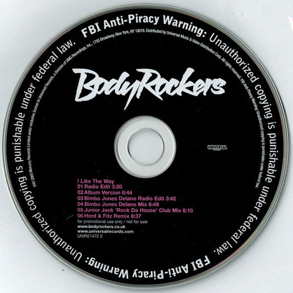 Body Rockers - I Like The Way (PROMO Remix CD single) Used