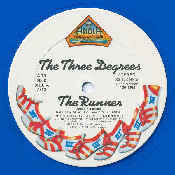 The Three Degrees - The Runner (Blue vinyl 12" Single) LP - Used
